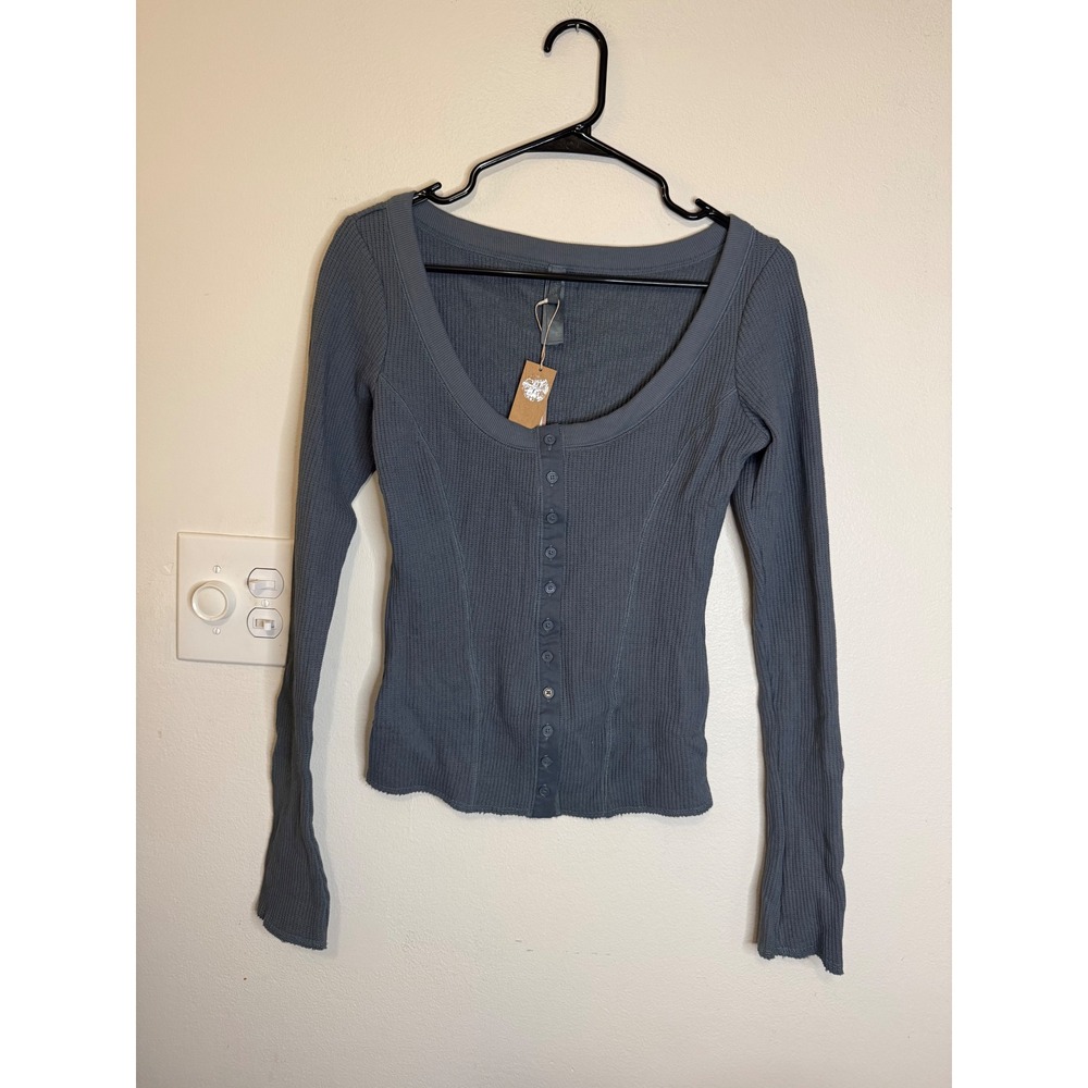 Skims Heavy Knit Waffle Cardigan Zircon Size M NWT